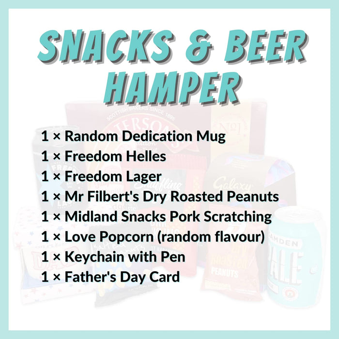 Bar Snacks & Beer Hamper for Men (Dad's Gift)