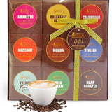 Ground Coffee Gift Set - 9 Gourmet Flavoured Coffee Mix Selection