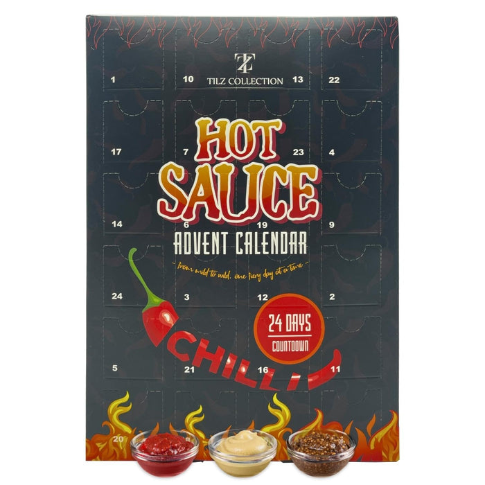 Chilli Advent Calendar 2023 - 24 Days of Hot Chilli Sauce with 20 Fiery Flavours