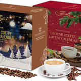 Instant & Ground Coffee Advent Calendar - 24 Days of Premium Flavoured Coffee Mix