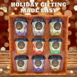 Coffee Gift Set - 9 Instant Coffee Travel Cup Set - Cappuccino, Irish Cream, Almond and More