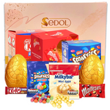 Medium Easter Egg Chocolate Hamper – KitKat Chunky, Maltesers & Smarties Gift Set