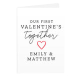 Personalised Our 1st Valentine's Day Card