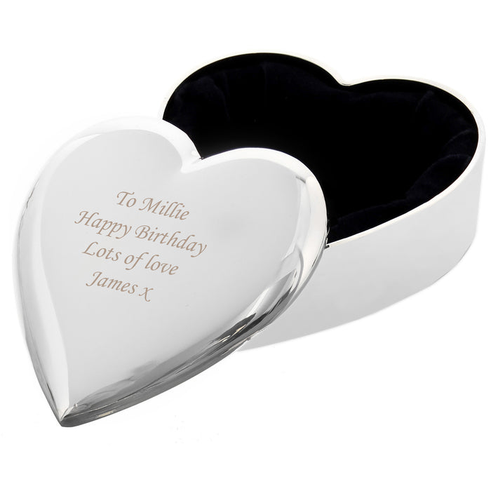 Personalised Heart Trinket Box