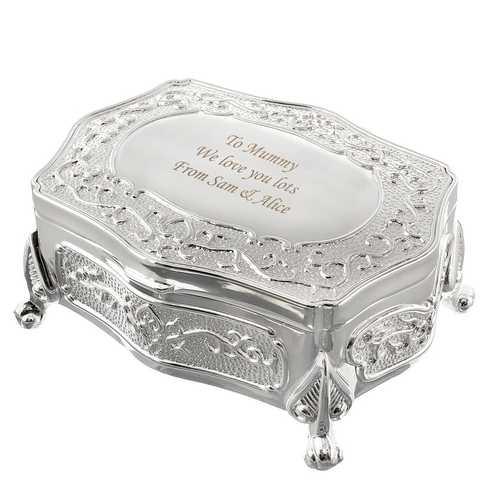 Personalised Small Antique Trinket Box