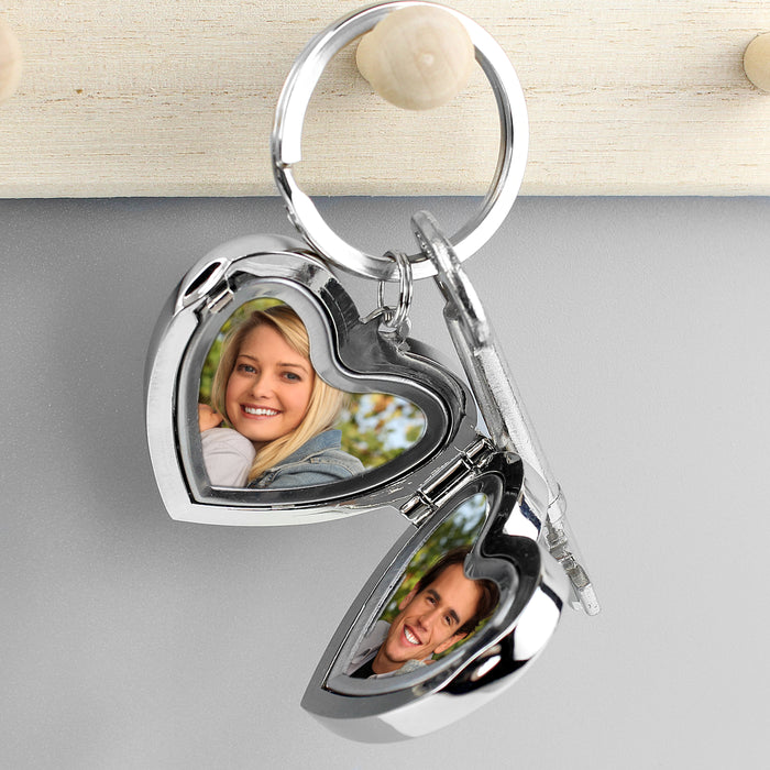 Personalised Heart Photoframe Keyring