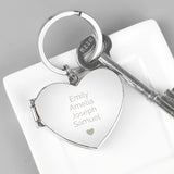 Personalised Heart Photoframe Keyring