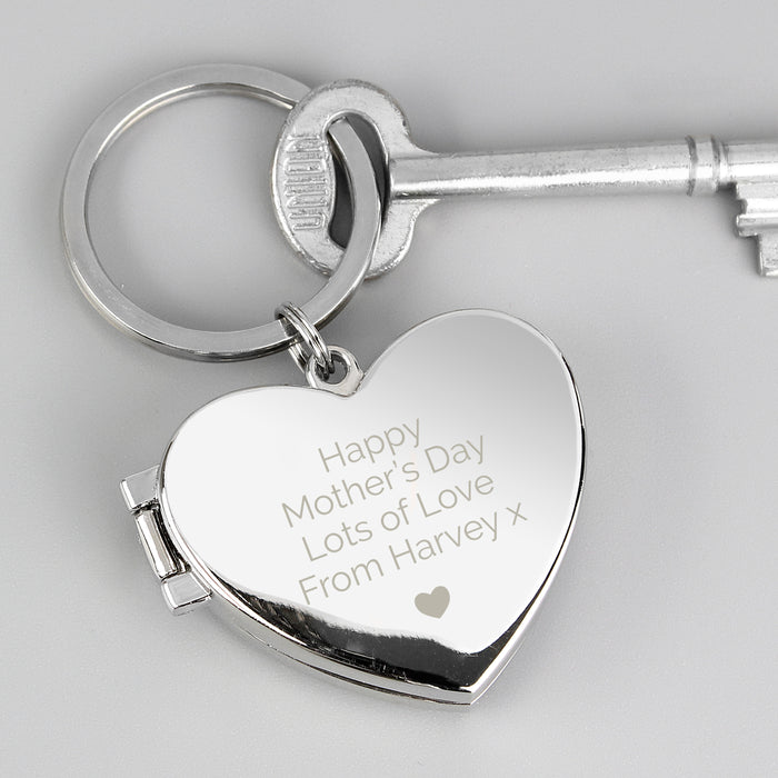 Personalised Heart Photoframe Keyring