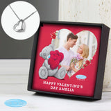 Personalised Me To You Photo Upload Heart Necklace and Box