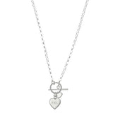 Personalised Hearts T-Bar Necklace