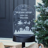 Personalised Christmas Outdoor Solar Light