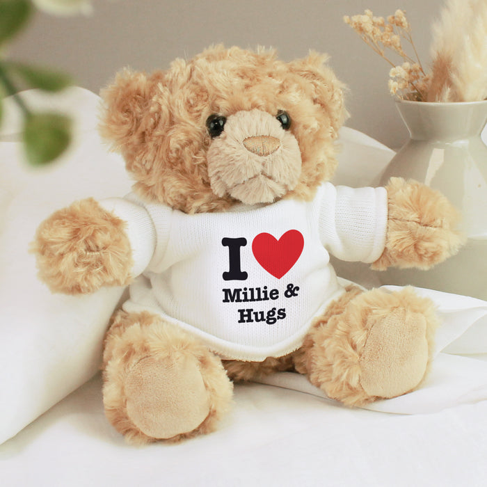 Personalised I Love... Teddy Bear