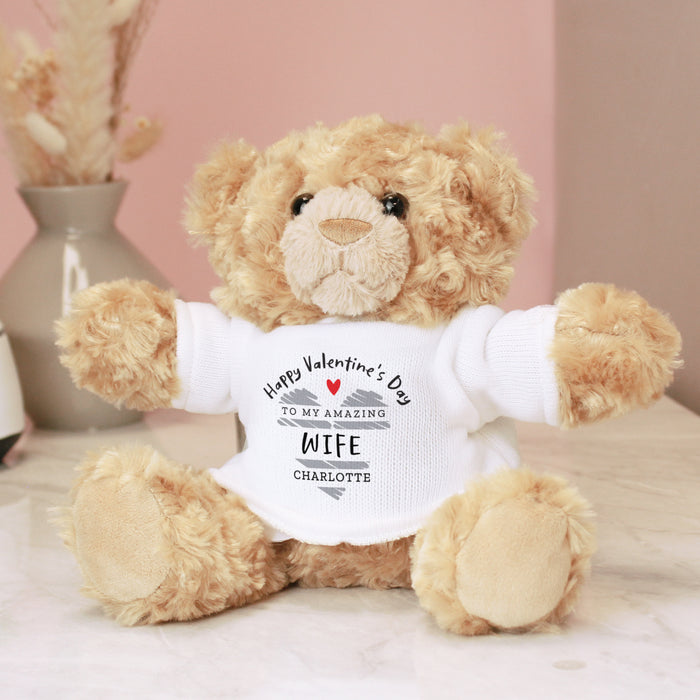 Personalised Valentine's Day Teddy Bear