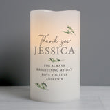 Personalised Botanical LED Candle