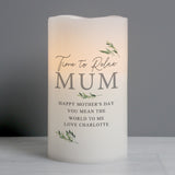 Personalised Botanical LED Candle