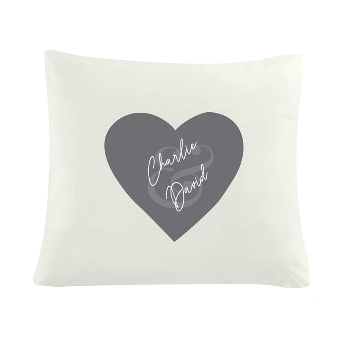 Personalised Couples Heart Cushion