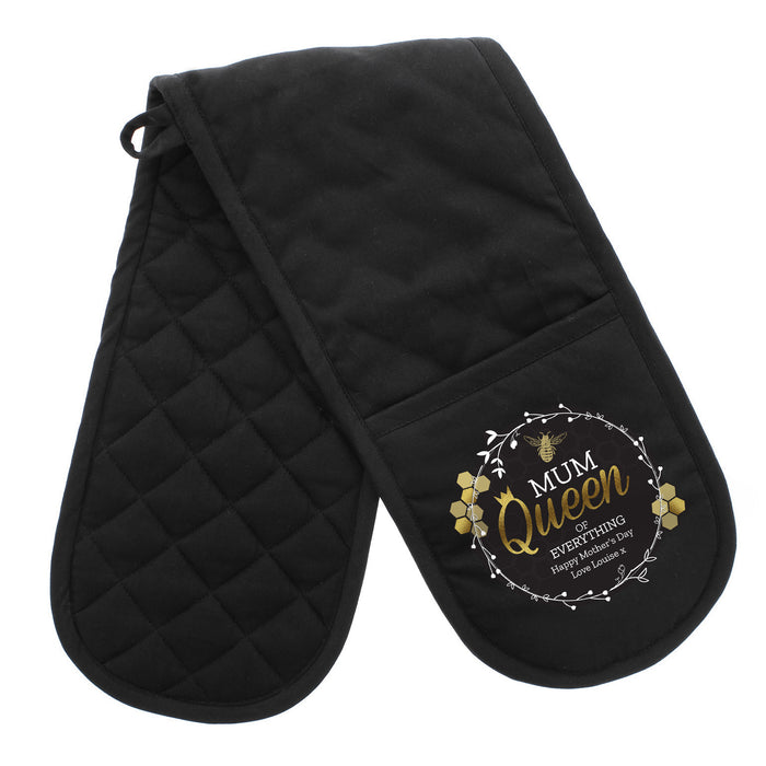 Personalised Queen Bee Oven Gloves