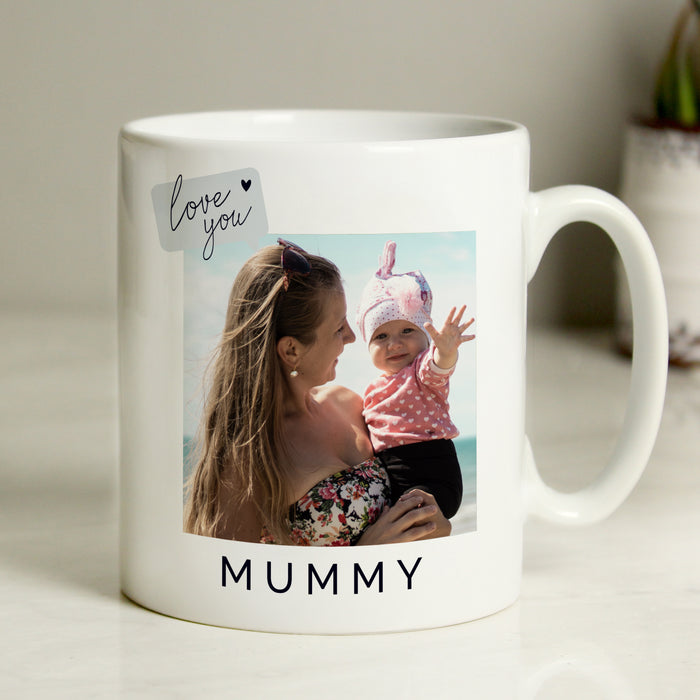 Personalised Love You Snapshot Photo Upload Mug