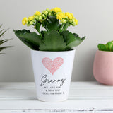 Personalised Heart Plant Pot