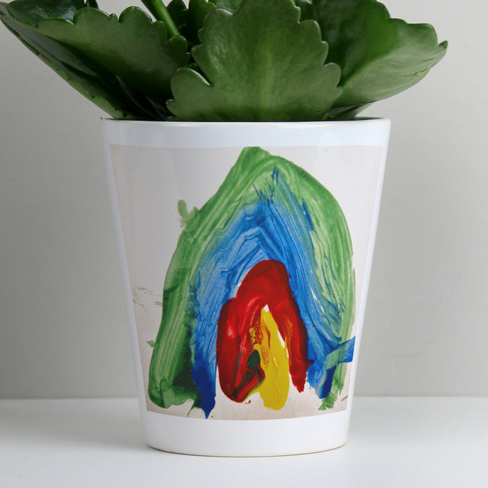 Personalised Childrens Drawing Photo Upload Plant Pot