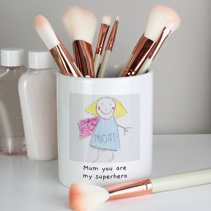 Personalised Childrens Drawing Photo Storage Pot