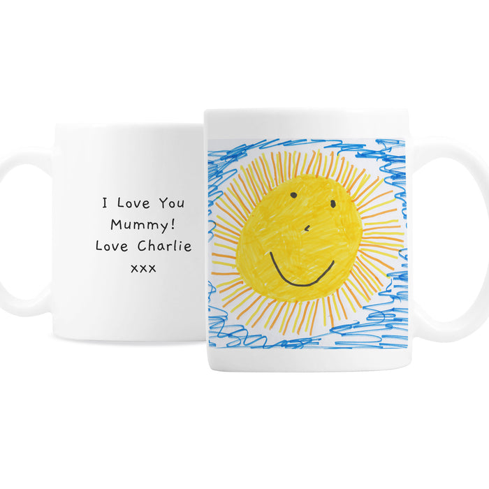 Personalised Children's Drawing Photo Upload Mug