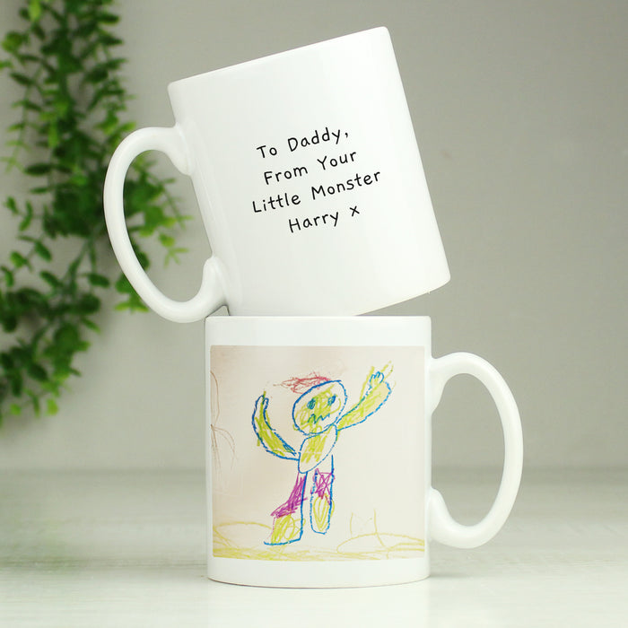 Personalised Children's Drawing Photo Upload Mug