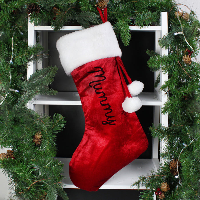 Personalised Name Only Red Stocking