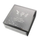 Personalised Floral Diamante Mirrored Trinket Box