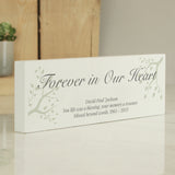 Personalised Branches Wooden Block Sign