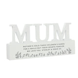 Personalised Floral Wooden Mum Ornament