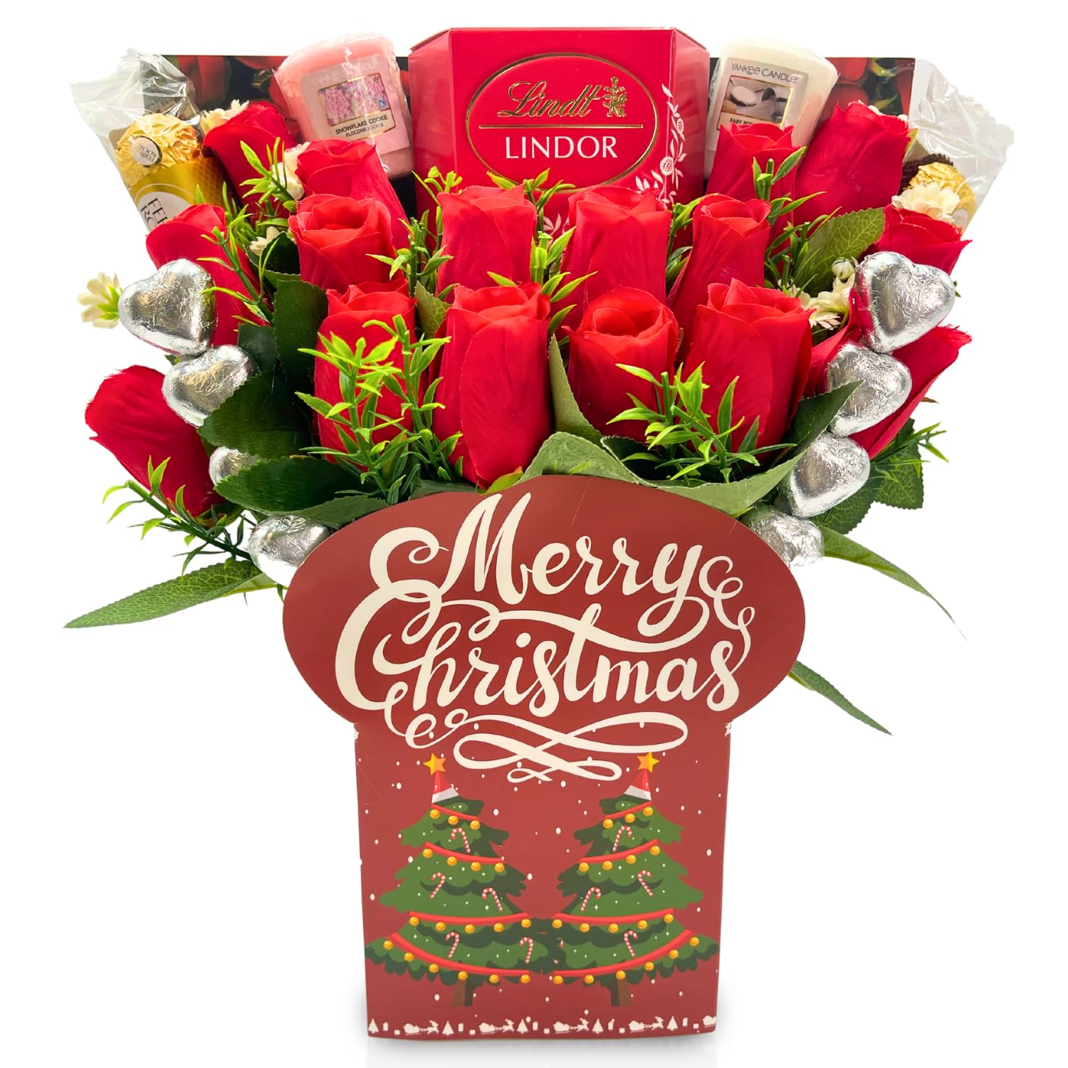 christmas chocolate bouquet - red roses - sedol gifts (1)