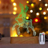 3D Lamp Christmas Decor - Acrylic LED Christmas Night Lights