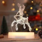 3D Lamp Christmas Decor - Acrylic LED Christmas Night Lights