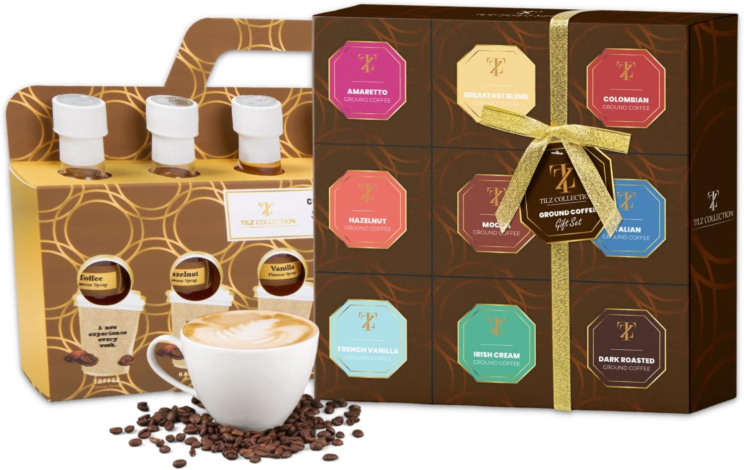 ground coffee & syrup gift set - sedol gifts (1)