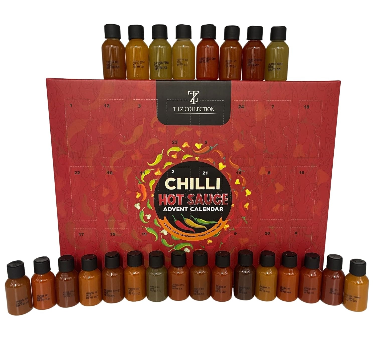 hot sauce advent calendar mini bottles - sedol gifts (1)