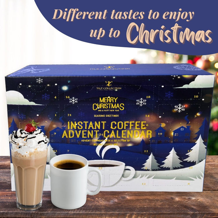 Instant Coffee Advent Calendar - 24 Days of Premium Flavoured Coffee Mix