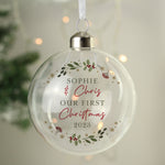 personalised christmas glass bauble - sedol gifts (4)