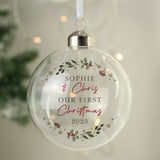 personalised christmas glass bauble - sedol gifts (4)