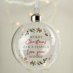 personalised christmas glass bauble - sedol gifts (5)