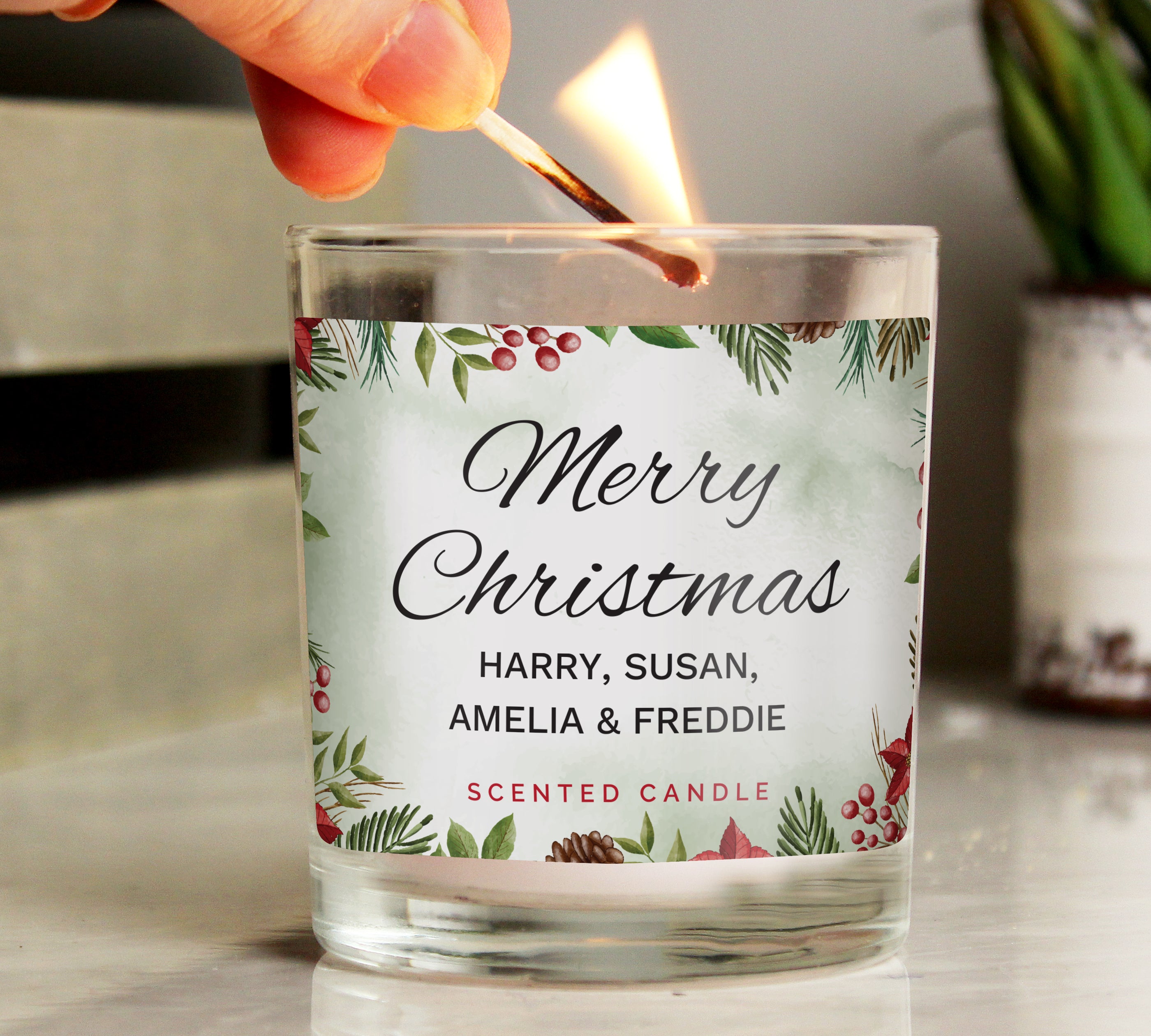 personalised christmas scented candle - sedol gifts (2)