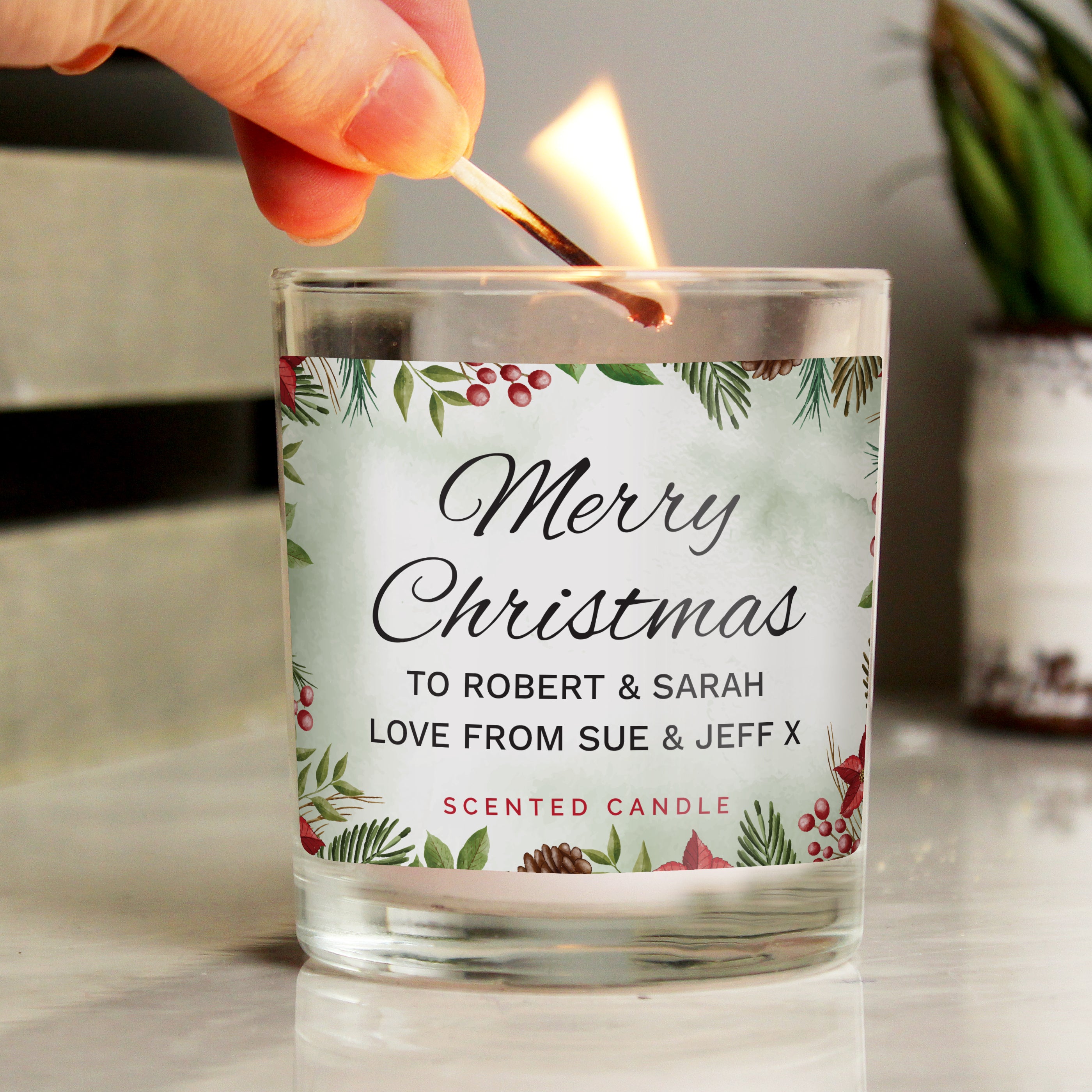 personalised christmas scented candle - sedol gifts (5)