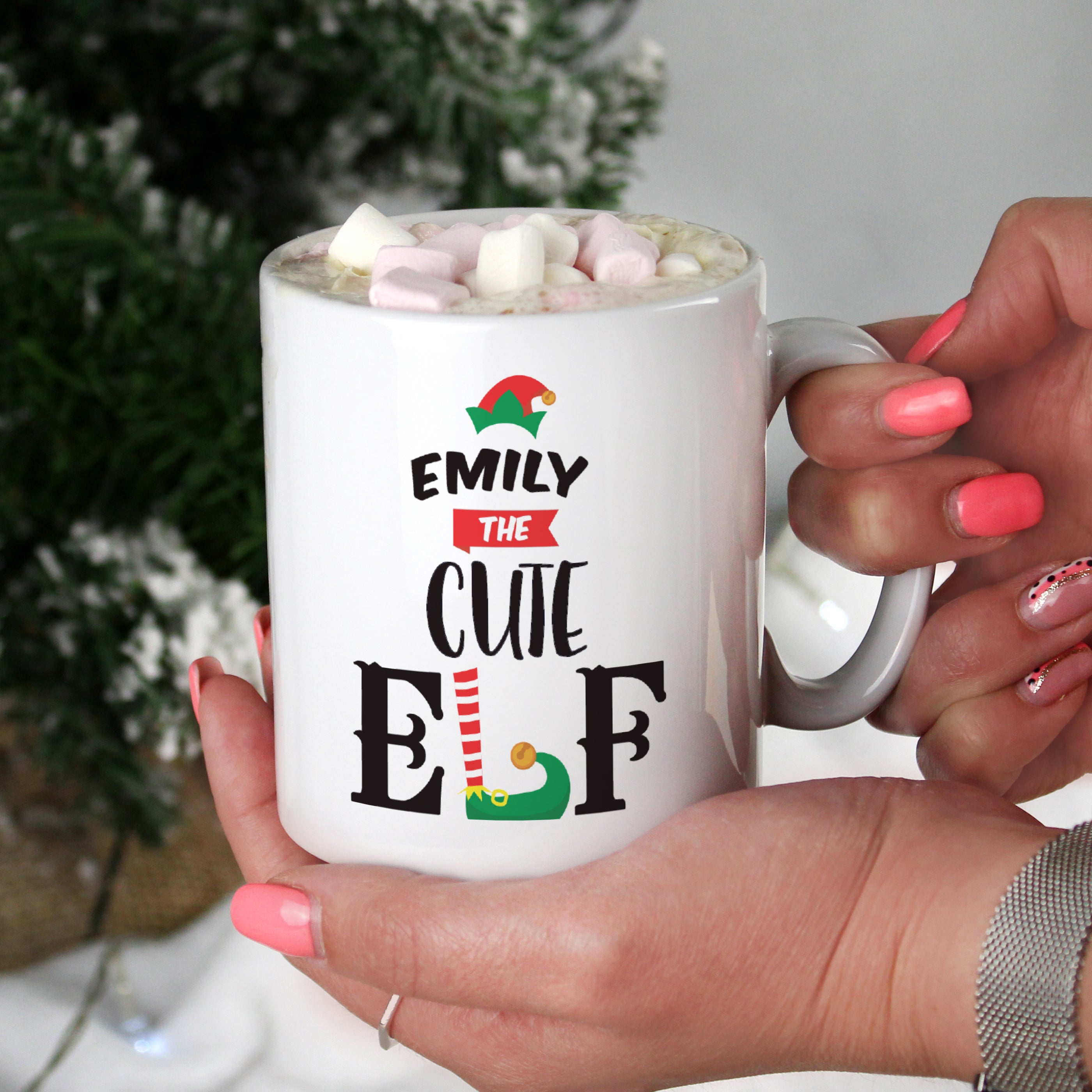 personalised elf christmas mug - sedol gifts (5)