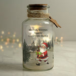 personalised santa LED glass jar - sedol gifts (2)