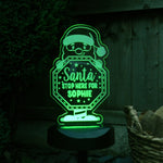 personalised santa stop here solar light sign - sedol gifts (3)