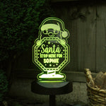 personalised santa stop here solar light sign - sedol gifts (7)