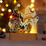 3D Lamp Christmas Decor - Acrylic LED Christmas Night Lights