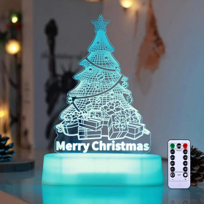 3D Lamp Christmas Decor - Acrylic LED Christmas Night Lights