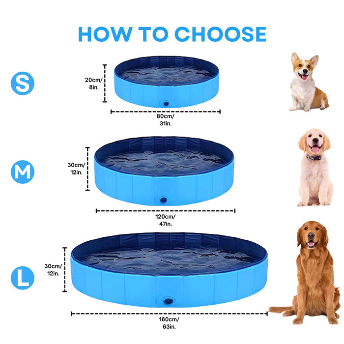 SEDOL Dog Pool - PVC Non-Slip Foldable Pet Pool