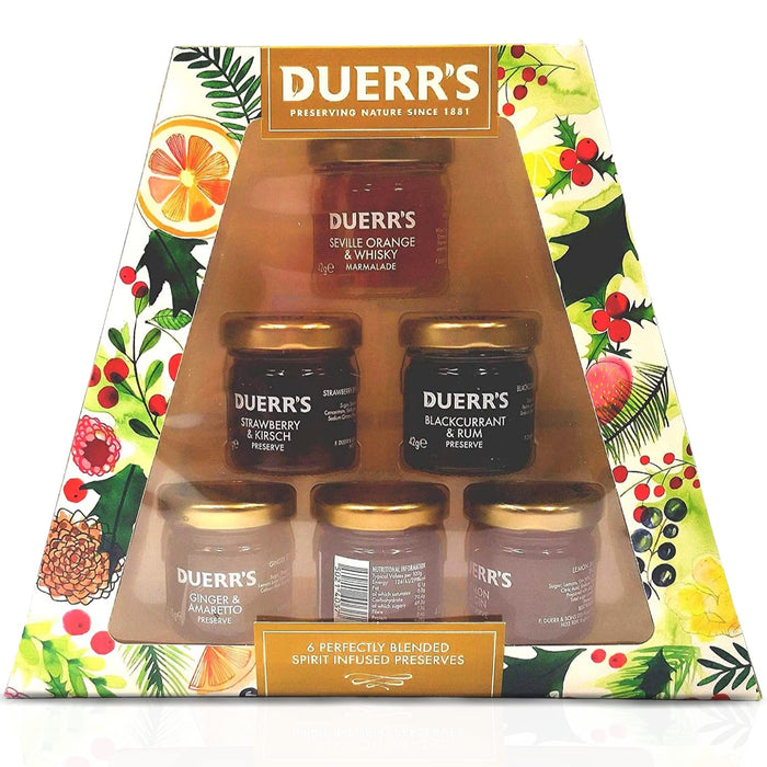 Duerr's Infused Mini Jams & Marmalade Gift Set (Pack of 6)